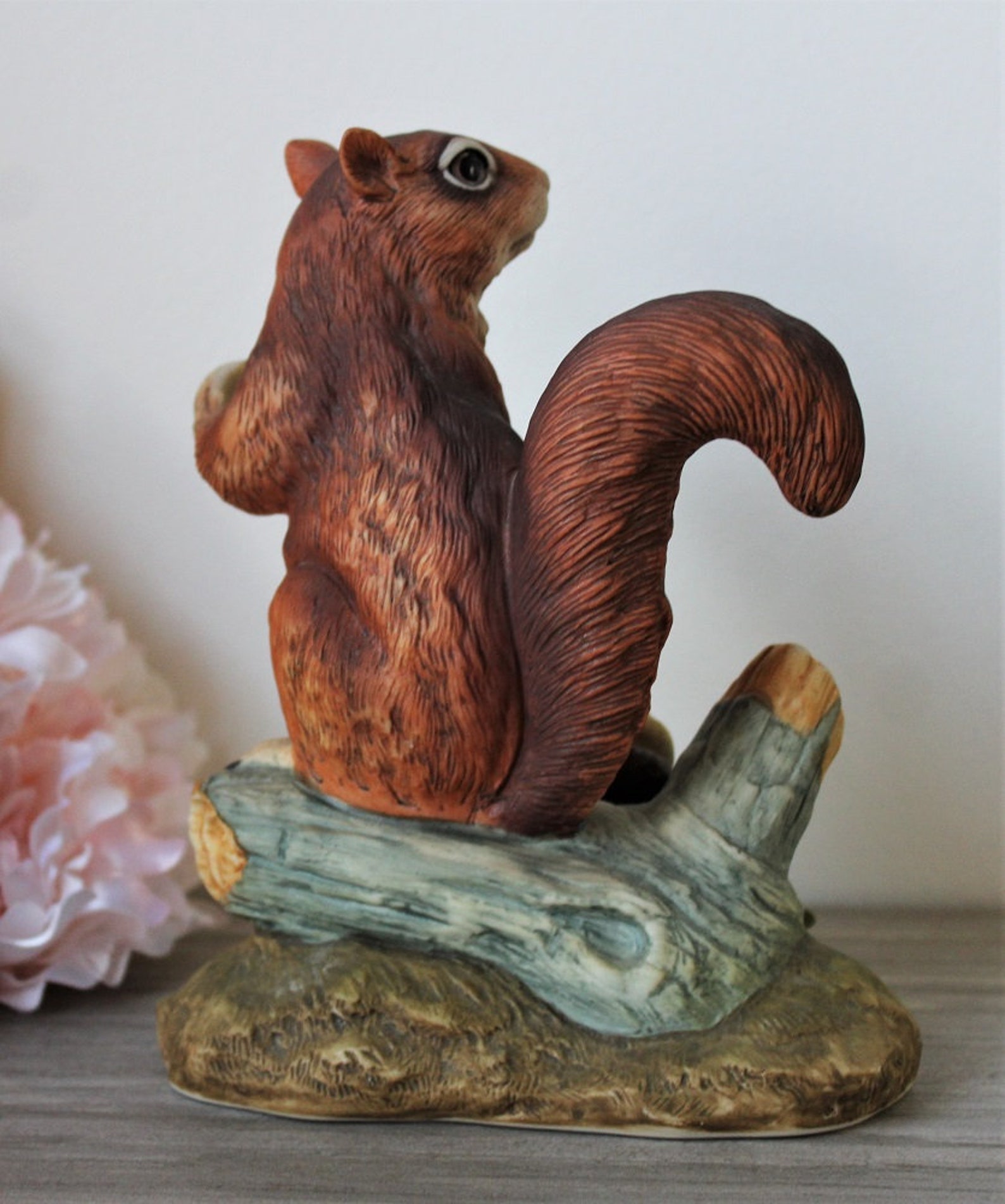 Squirrel Porcelain Figurine Andrea by Sadek 5622 Vintage | Etsy