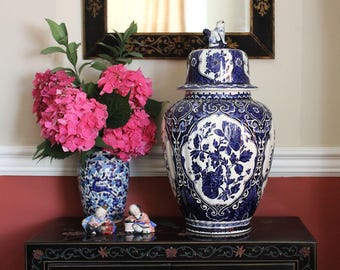 デルフトブルー ジンジャー；ロイヤルスフィンクスのフ−ドック壷、花柄の壷 il_340x270.7067894277_8cbp.jpg