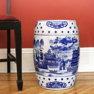 Asian Furniture Pair Of Mid-20th Century Chinese Porcelain Garden