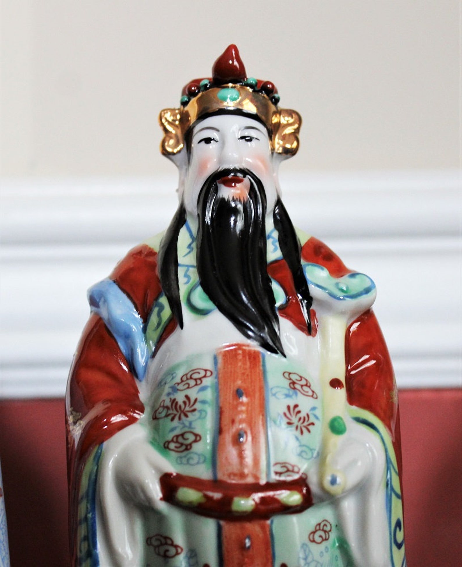 Chinese Deity Statues Set of 3 Gods Immortal Figurines Lucky Etsy