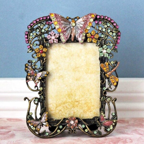 Jeweled Photo Frame Etsy