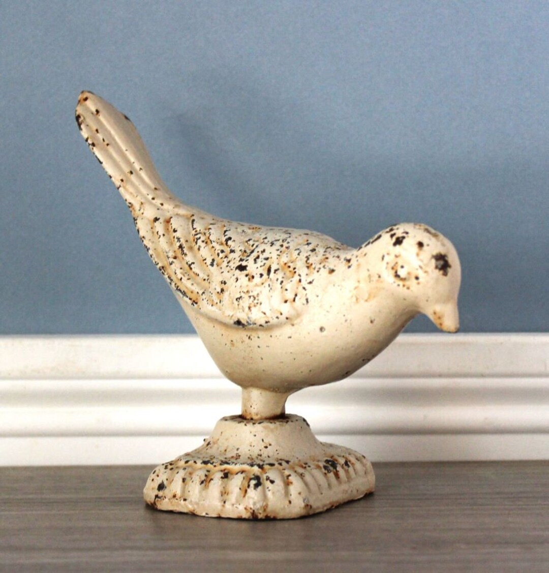 Door Stop Cast Iron Solid Metal Door Stopper Bird Door Wedge Etsy