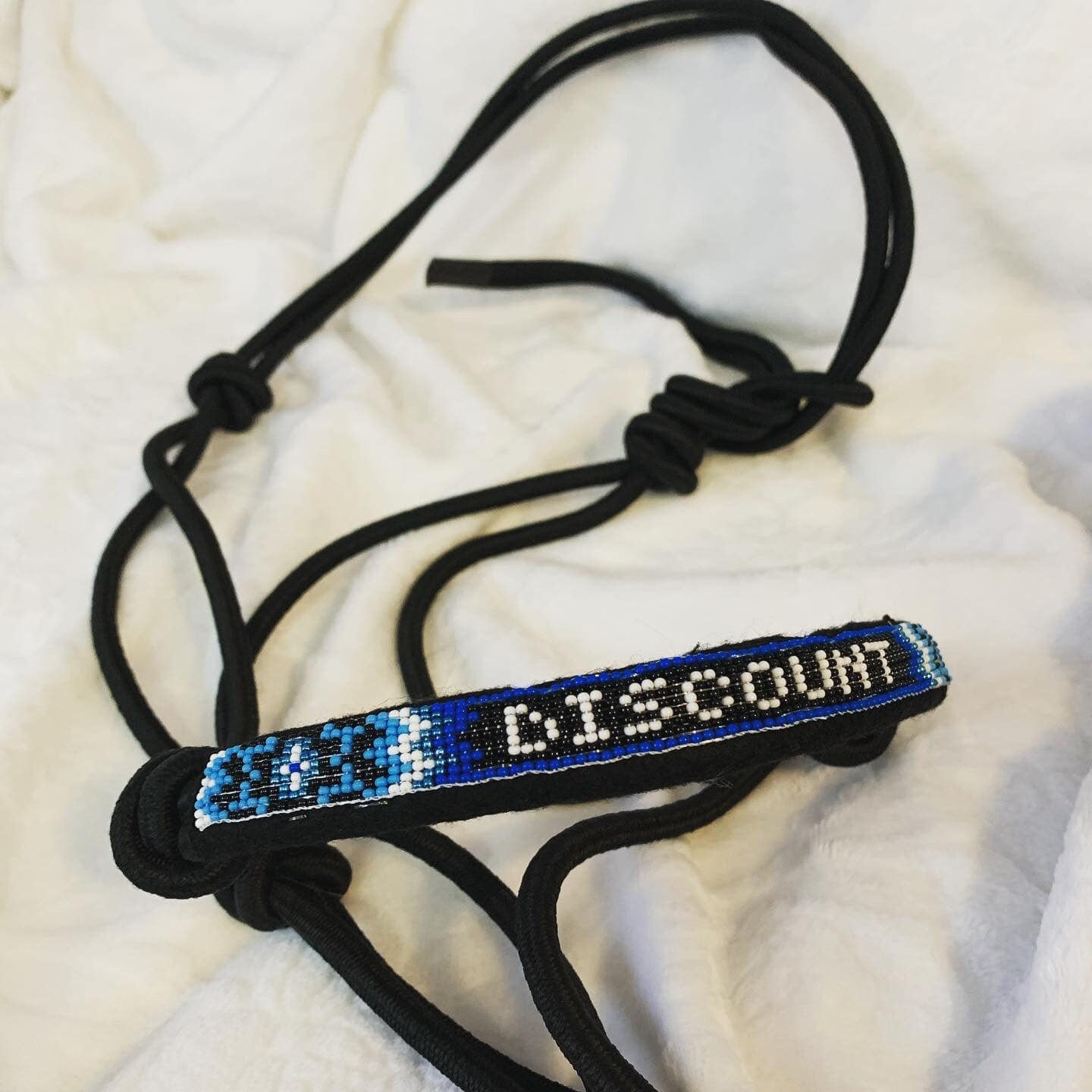 Custom Beaded Rope Halter Etsy