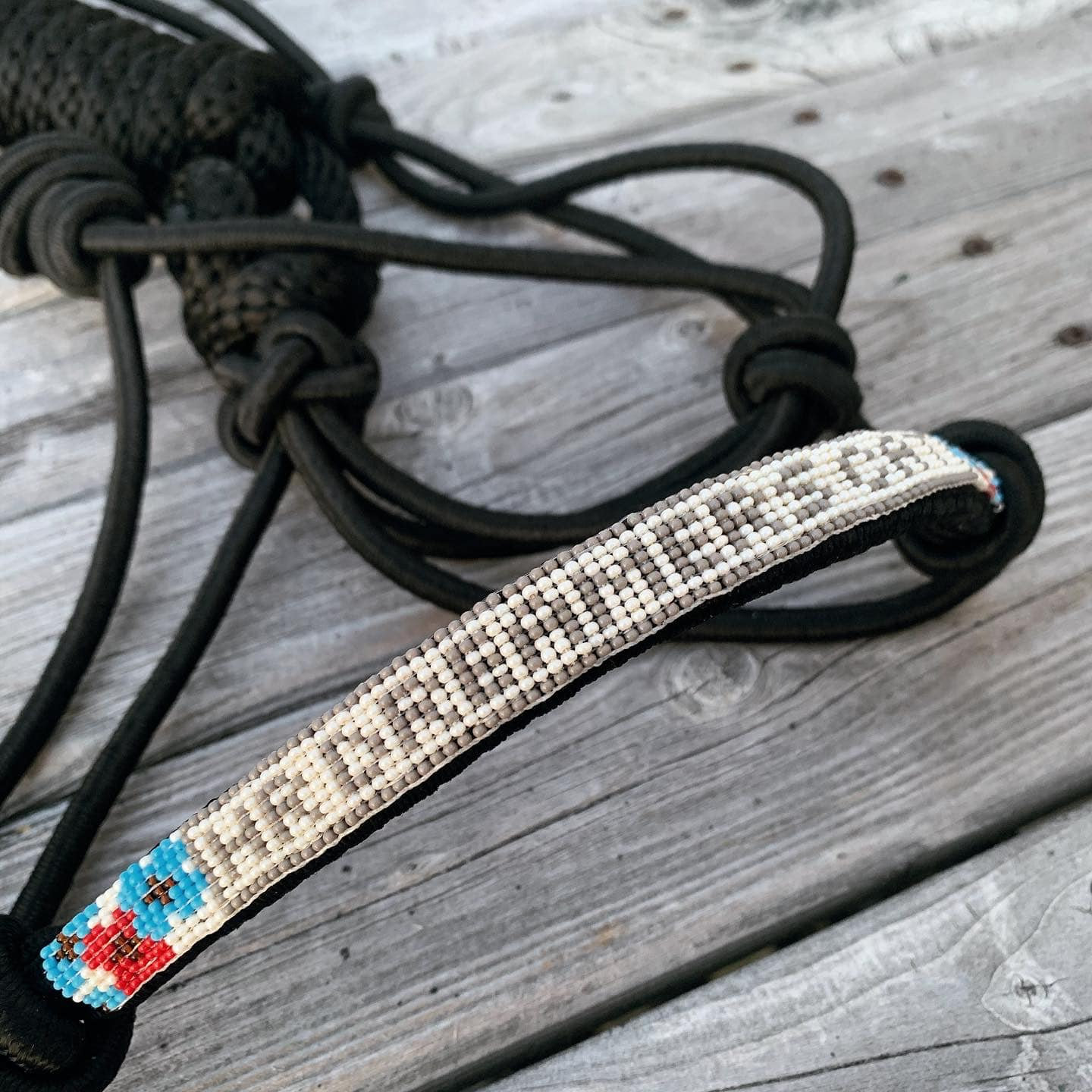 Custom Beaded Rope Halter Etsy