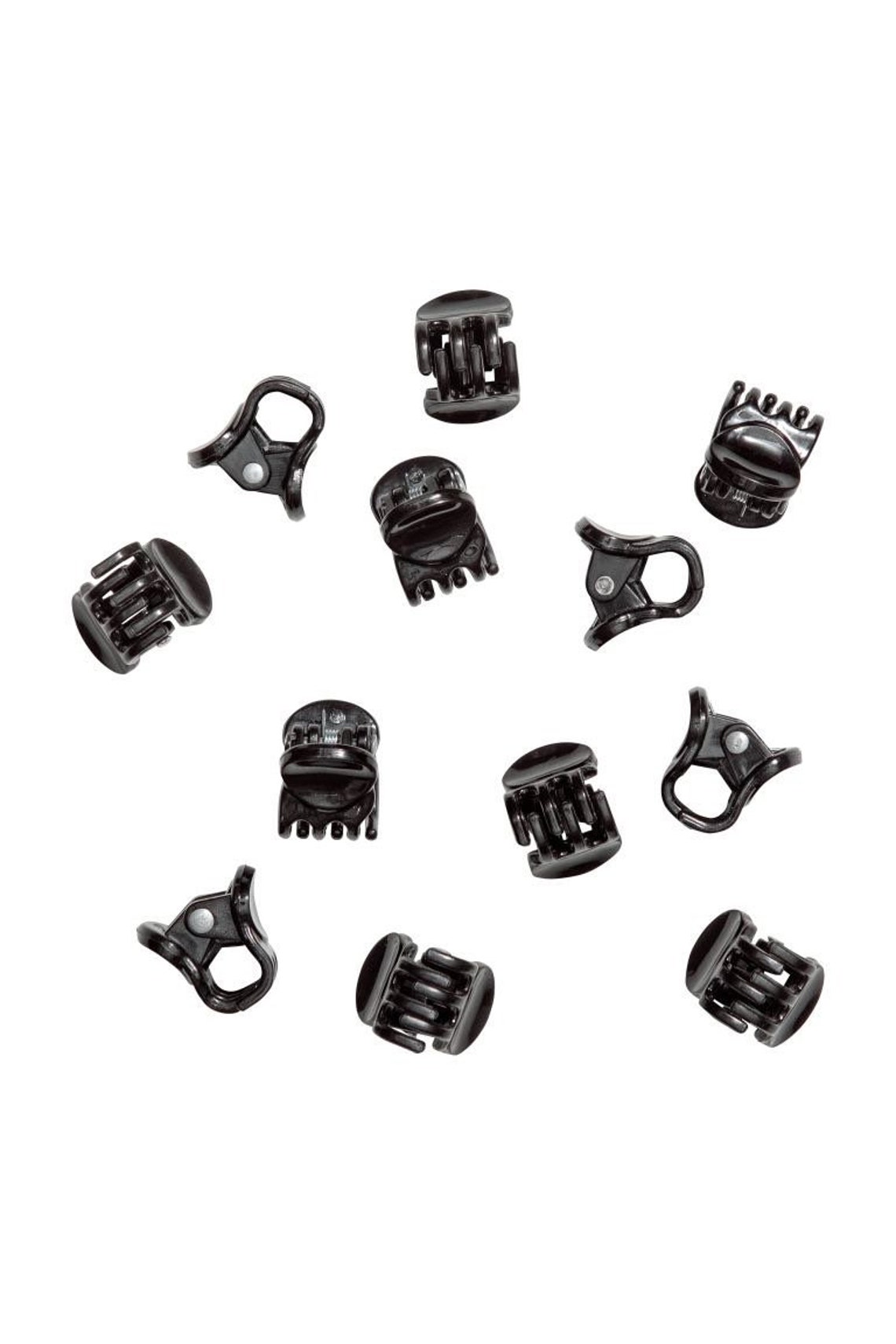 20 Mini Claw Clips Black 1cm Small Plastic Hair Claws Hair Etsy