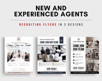 Real Estate Recruiting Flyer | Realtor Hiring | Real Estate Team Flyer | Real Estate Template | Insurance Hiring | Mortgage Recruiting