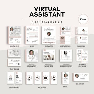 Ultimate Marketing Toolkit for Virtual Assistants | Complete VA Branding Kit | VA Social Media | Canva Bestseller Instant Download Templates