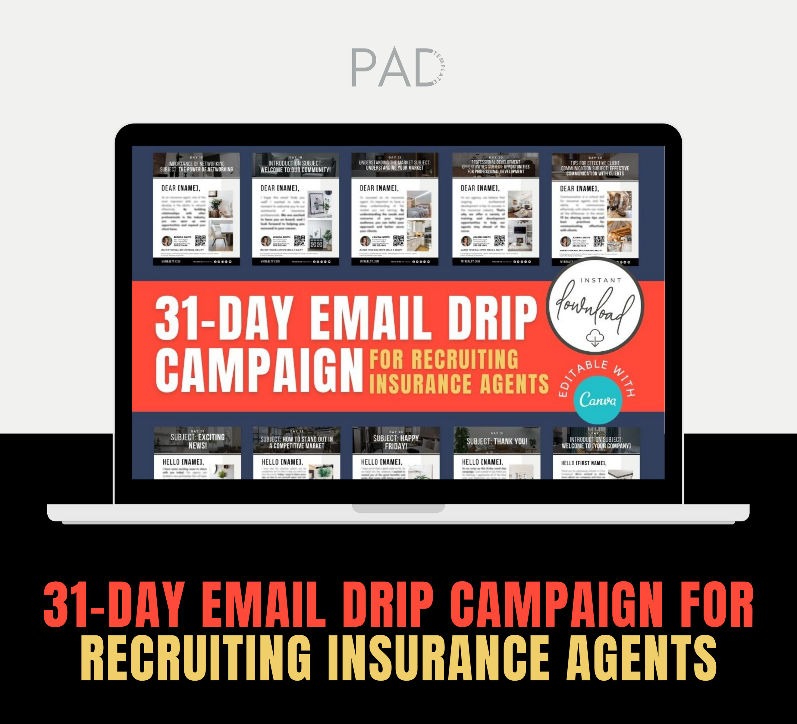Insurance Agent Recruiting: 31-day Email Drip Campaign (digital ...
