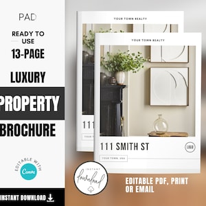 Exquisite Luxury Real Estate Brochure Template | Capturing a Property's Opulence & Elegance | Realtor Marketing Templates | Luxury CANVA PDF