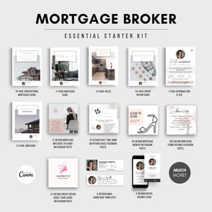 ESSENTIAL KIT — Complete Marketing Starter Kit for Mortgage Brokers | Social Media for Mortgage Brokers | Instant Download PDF or Newsletter