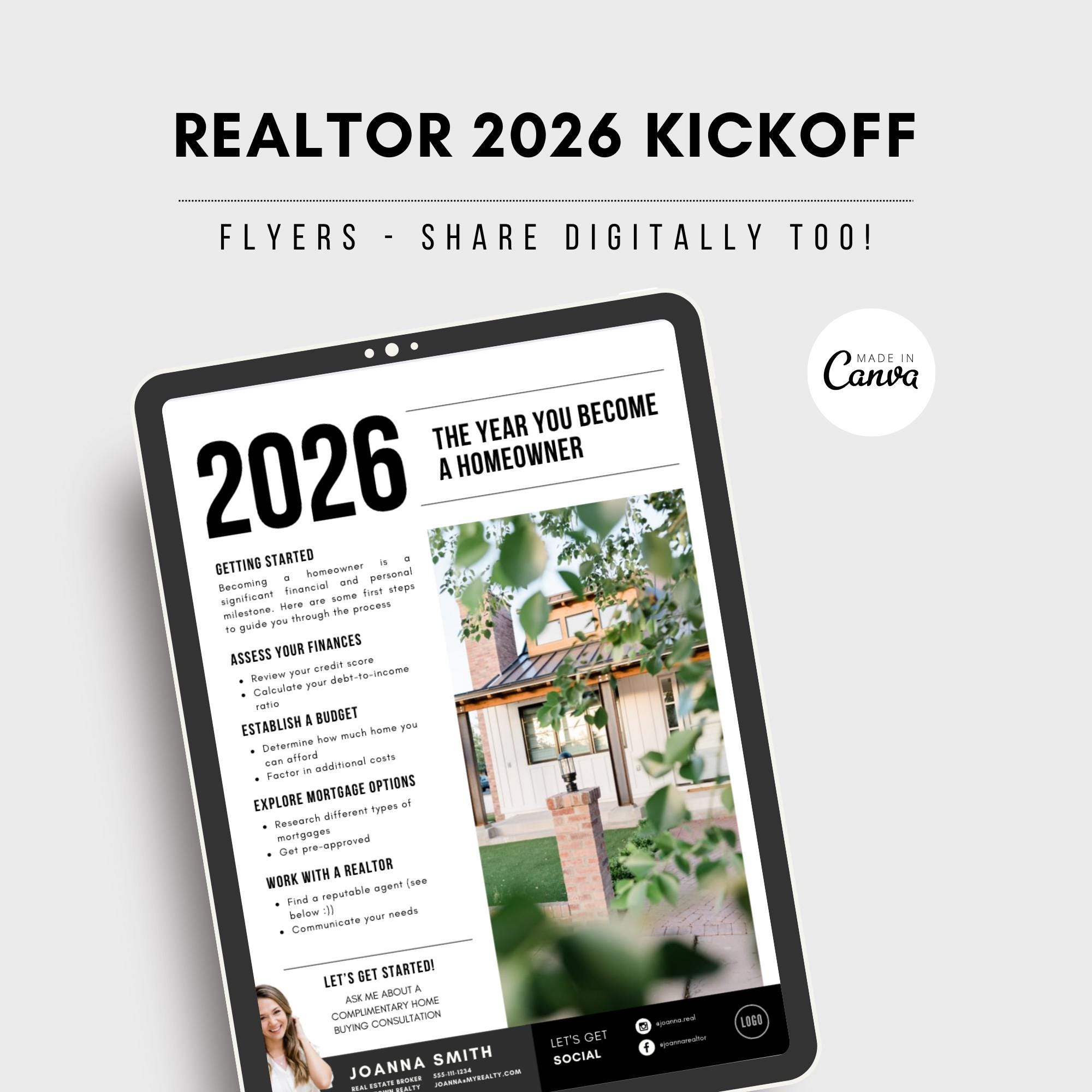 Realtor 2026 Kickoff Flyer Letter | Kick off 2026 for Real Estate ...