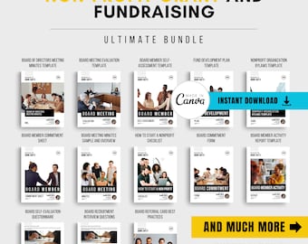 Nonprofit Grant Template Bundle: 170+ Editable Documents (Digital Download)