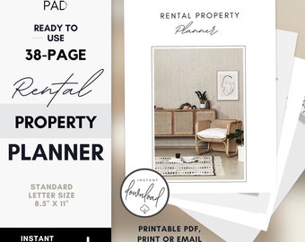 Rental Property Planner: 38-Page Landlord Checklist (Printable PDF)
