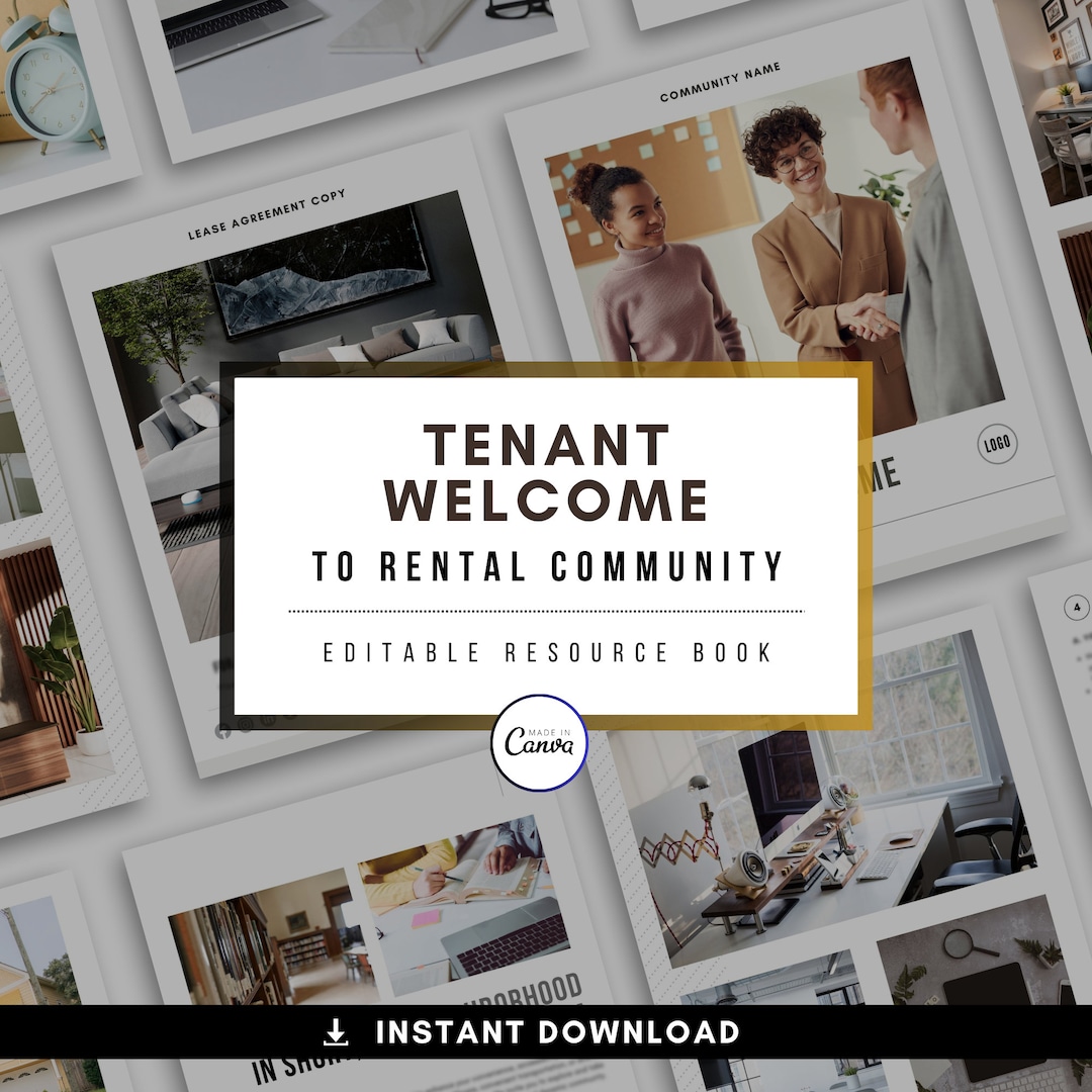 Tenant Welcome Packet: Luxury Rental Community Onboarding (editable ...