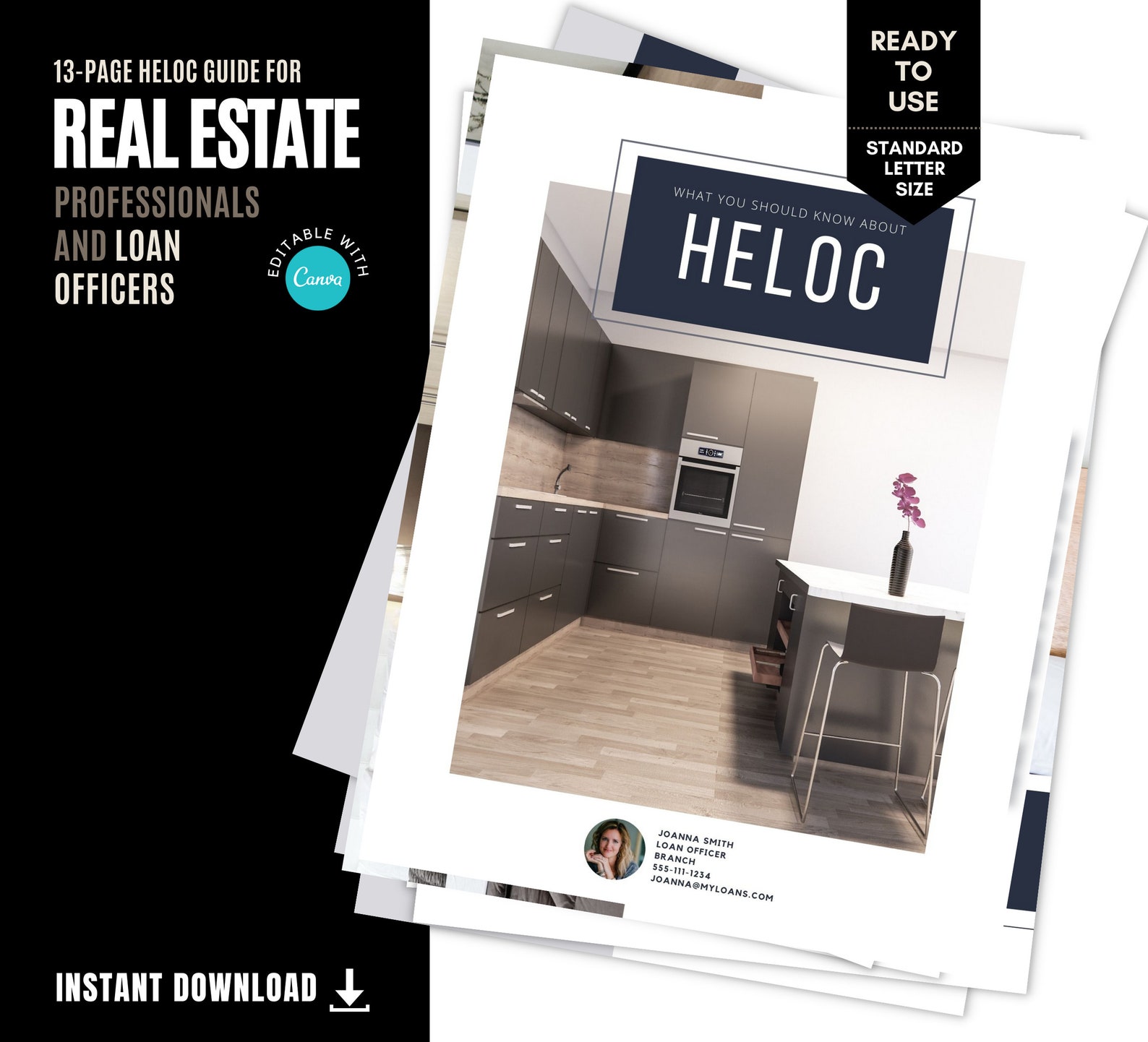 HELOC Guide for Mortgage Brokers: Editable Canva Template (instant ...