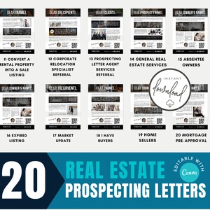 Prospecting Letters For Rentals Ultimate BUNDLE Real Estate Prospecting Letters | Realtor Farming Kit ...