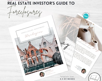Foreclosure Guide | Realtor Marketing Editable | Canva | Lead Magnet Printable PDF | Foreclosure Strategies | Real Estate Investor's Guide