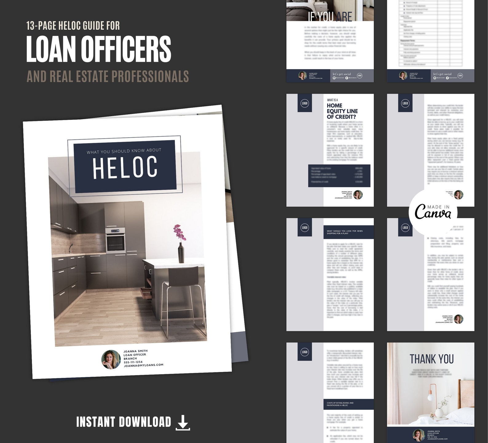 HELOC Guide for Mortgage Brokers: Editable Canva Template (instant ...