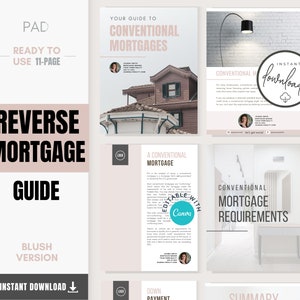 Conventional Mortgage Guide Lead Magnet for Mortgage Brokers | Real Estate Marketing | PDF Printable Instant Download Canva Editable