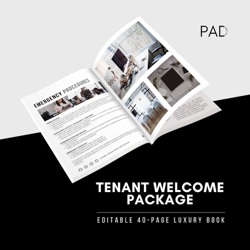 Tenant Welcome Packet: Luxury Rental Community Onboarding (editable ...