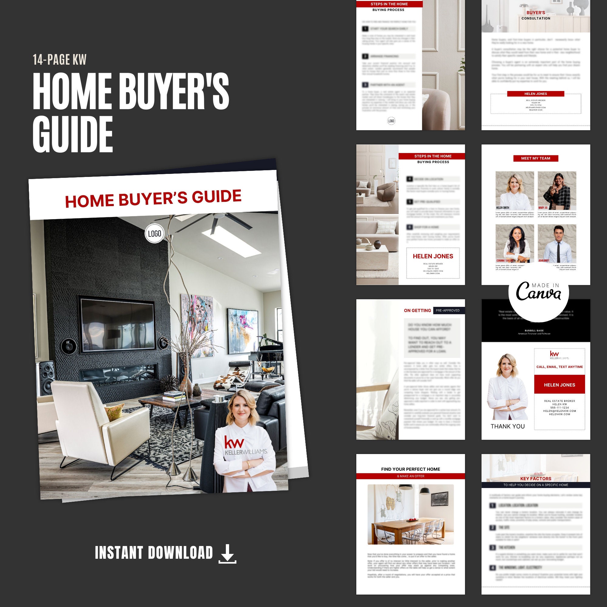 KW Keller Williams Home Buyer's Guide Realtor Marketing Bestseller ...