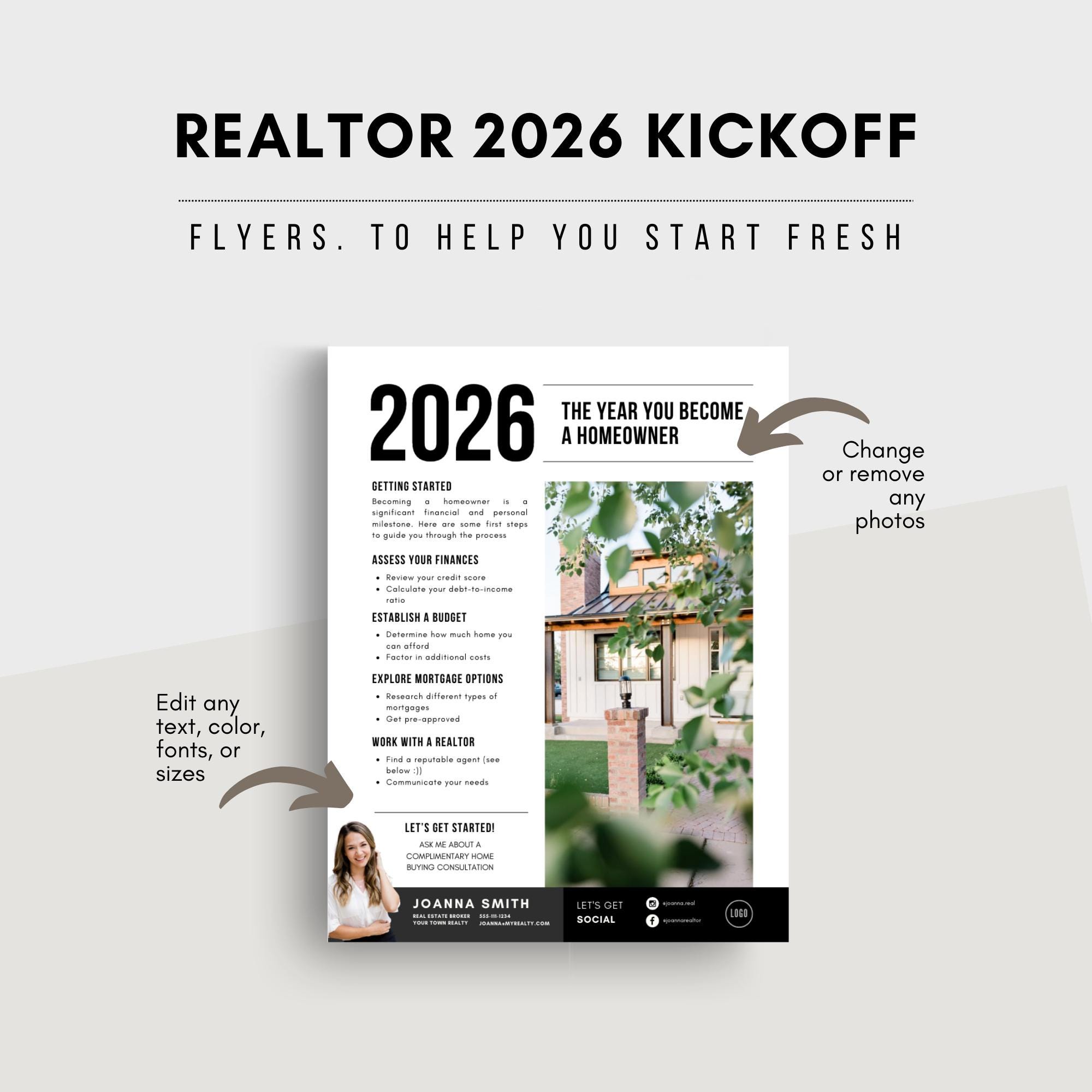 Realtor 2026 Kickoff Flyer Letter | Kick off 2026 for Real Estate ...
