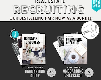 Real Estate Onboarding Bundle: Realtor Hiring Kit (CANVA Editable Template)