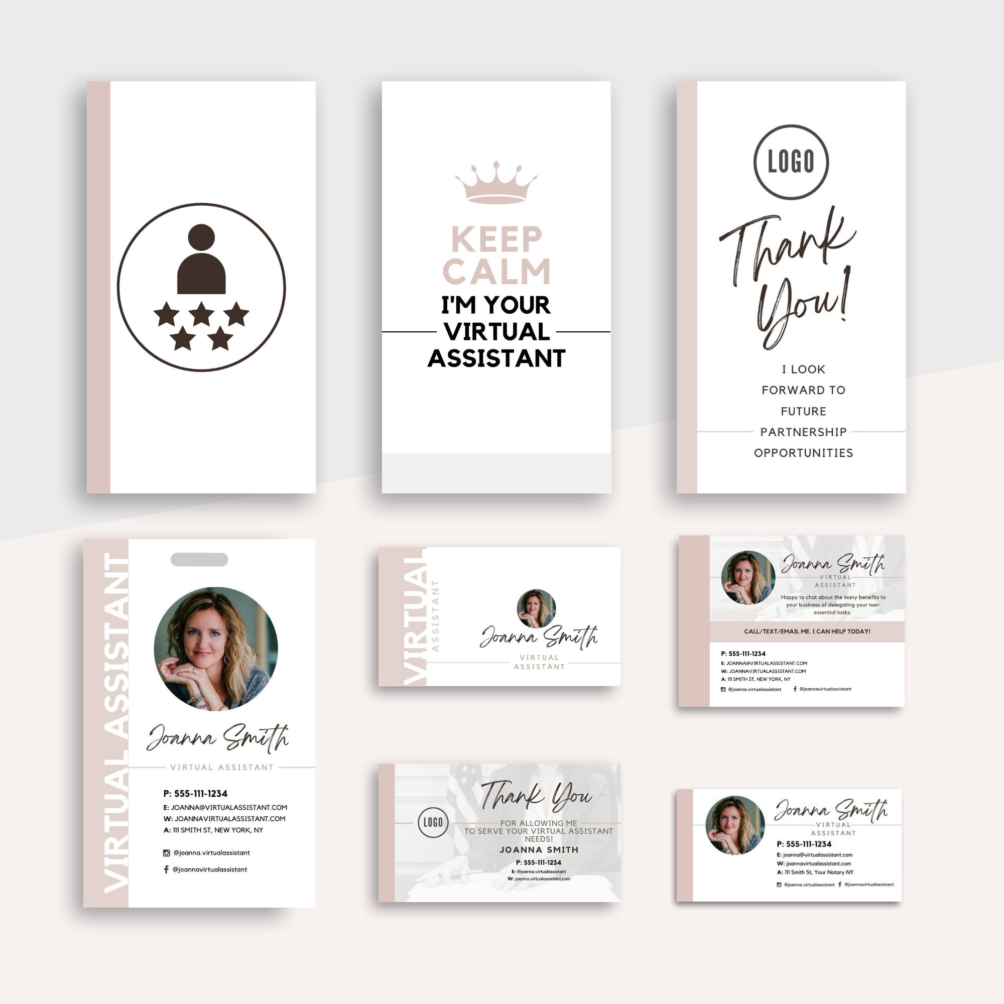 Virtual Assistant Branding Kit: Social Media Templates (canva Download ...