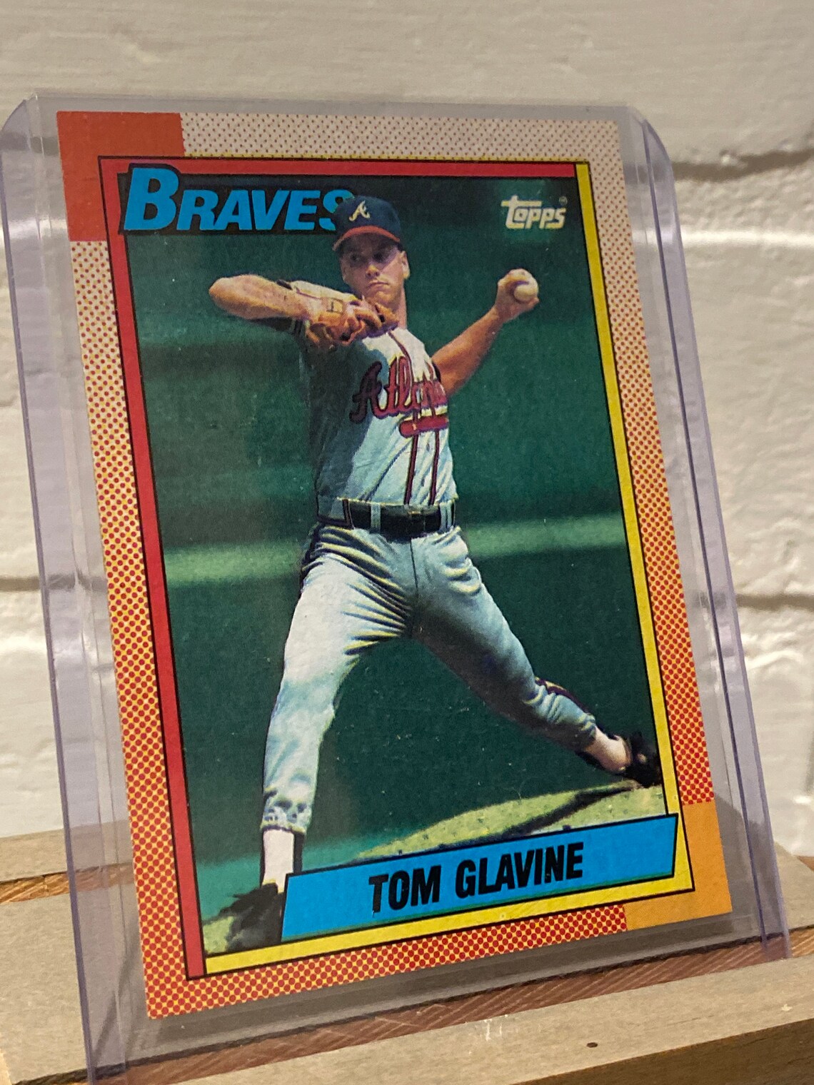 Tom Glavine 1990 Topps Baseball Card 506 Etsy