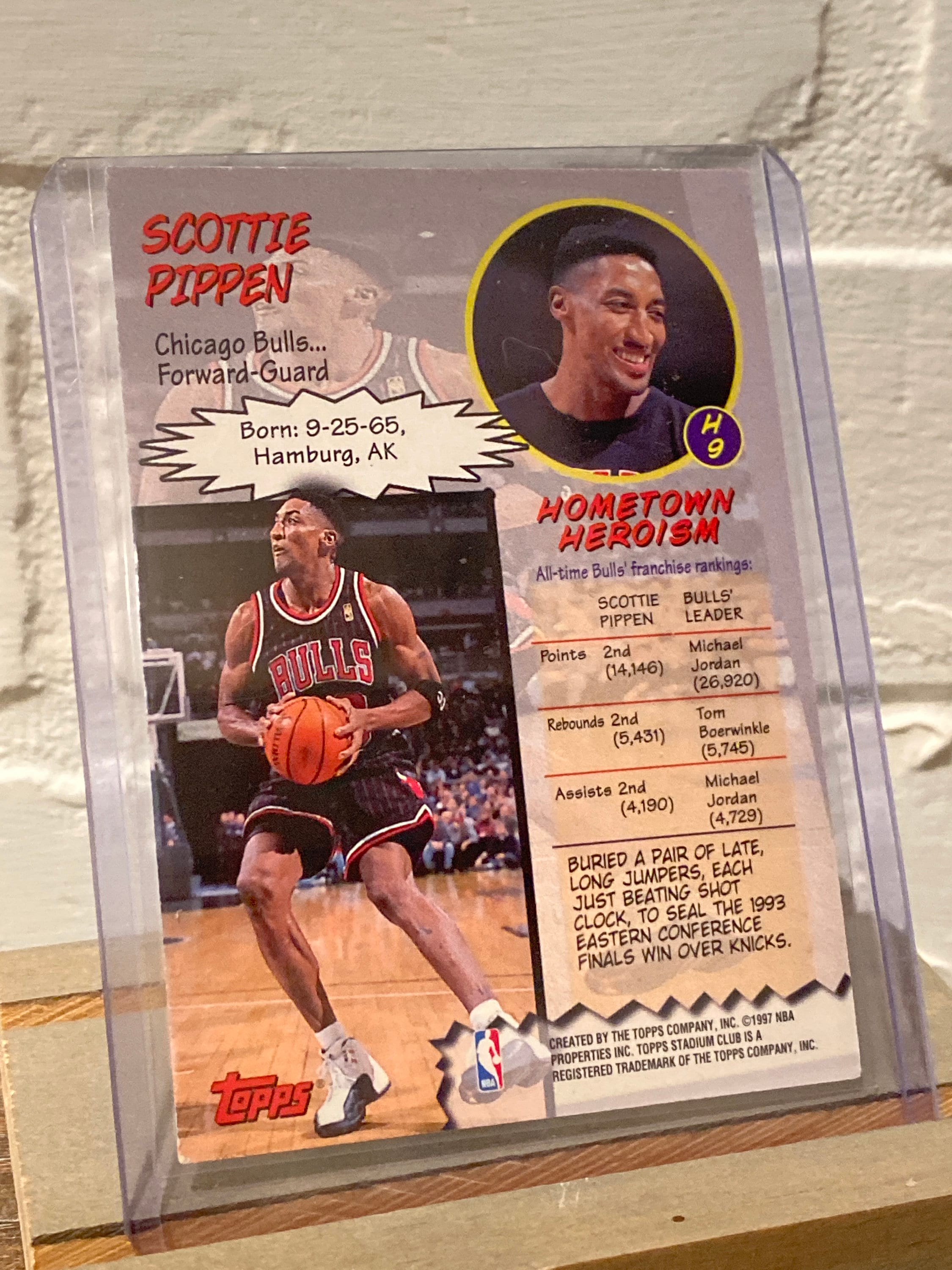 Scottie Pippen 1997 Topps Stadium Club Basketball Card - Etsy