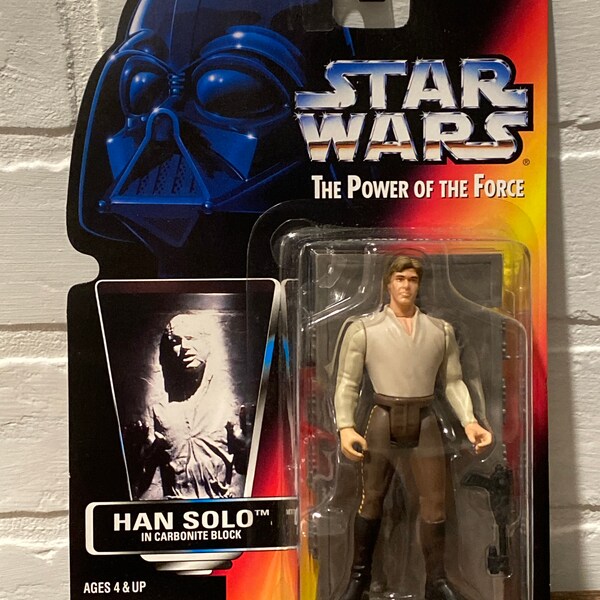 Star Wars Han Solo Action Figure in carbonite block