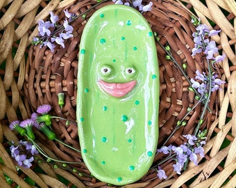 Pickle Trinket Dish and Protection Bundle