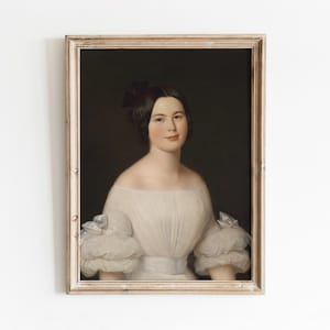 Porzellan Frau | Vintage Gemälde | Viktorianische Era Frau Kunst | Porträtmalerei | Digitaler Download | 312