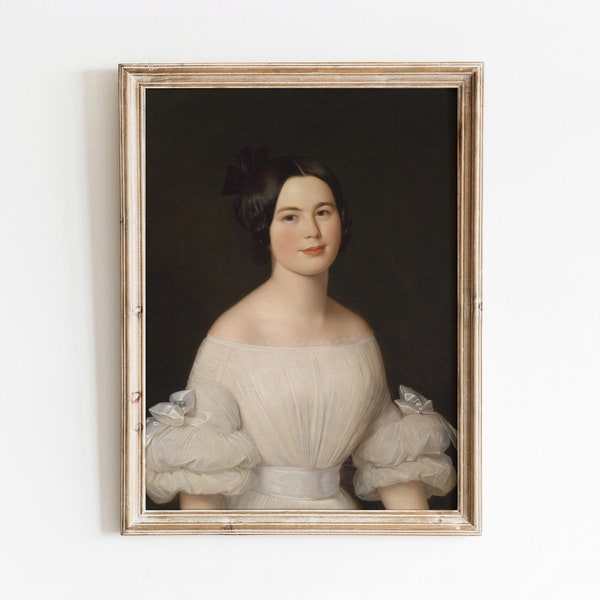 Porcelain Woman | Vintage Portrait Painting | Victorian Era Woman Art | Portraiture | Digital Download | 312