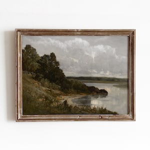 Palmer River | Vintage Scenic Landscape Painting | Waterscape Nature Art | Digital Download | 843