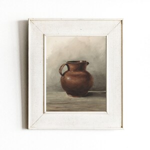 Jug Still Life | Vintage Country Kitchen Art | Farmhouse Decor Watercolor Painting | DIGITAL DOWNLOAD | 126 image 4