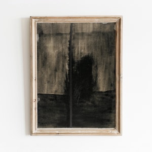 Fragments | Vintage Abstract Lithograph | Contemporary Style Moody Art | Digital Download | 694