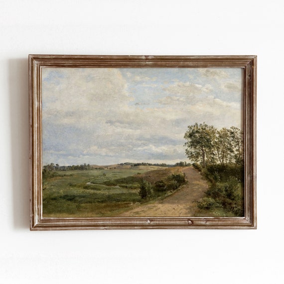 Road Through the Hills | Vintage Landscape Painting | DIGITAL DOWNLOAD | Vintage Printable Art | 03