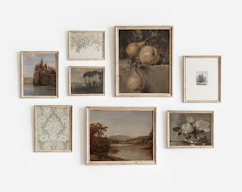 Autumn Gallery Set of 8 | Vintage Warm-Toned Prints | Seasonal Wall Art | Fall Decor Artwork | Digital Download | 625