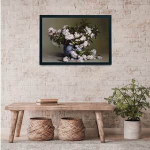 Mountain Laurels | Vintage Flower Still Life | Botanical Oil Painting | Printable Art | 69 image 4