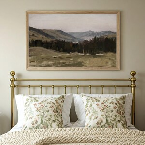 Highlands | Vintage Dark Mountain Landscape | Nature Oil Painting | Digital Download | 548 image 8