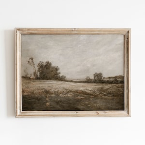 Antik Herbst | Vintage schwermütige Landschaftskunst | Herbst-Wand-Dekor | Druckbare Grafik | Digitaler Download | 639