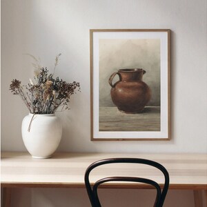 Jug Still Life | Vintage Country Kitchen Art | Farmhouse Decor Watercolor Painting | DIGITAL DOWNLOAD | 126 image 5