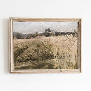 Polish Farmland | Vintage Rural Country Art | European Countryside Farm | Digital Download | 492