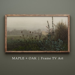 Samsung Frame TV Art | Vintage Misty Morning Landscape Painting | DIGITAL DOWNLOAD | 246