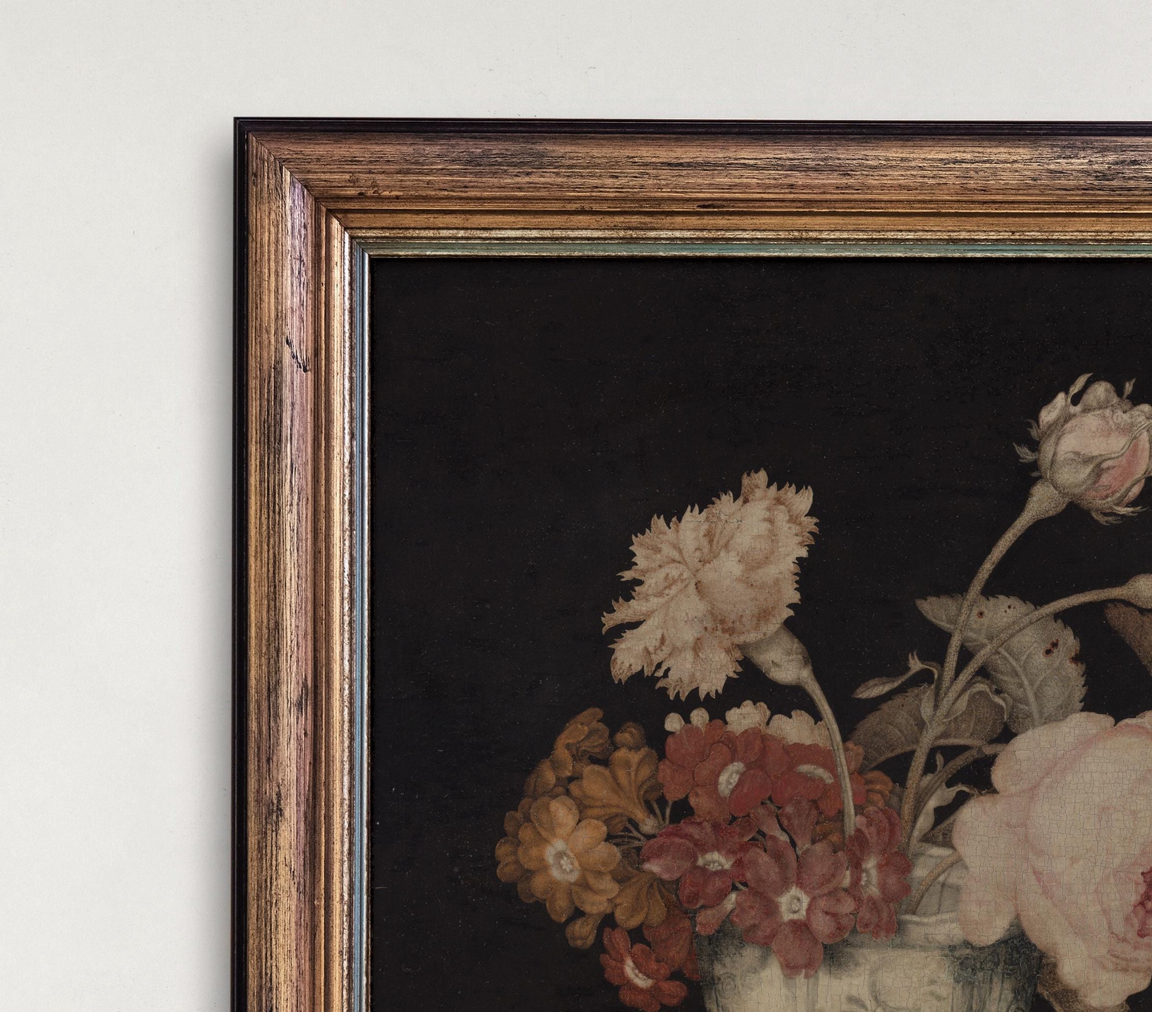 Blush Flower Still Life | Vintage Rose Ceramic Vase Painting | Floral ...