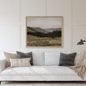Highlands | Vintage Dark Mountain Landscape | Nature Oil Painting | Digital Download | 548 image 5