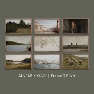 Samsung Frame TV Art | Vintage Eclectic European Set of 9 | DIGITAL DOWNLOAD | 959