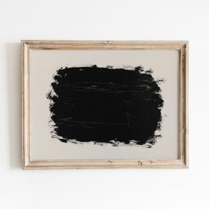 The Void | Vintage Abstract Lithograph | Black Ink Artwork | Modern Minimal | Digital Download | 695