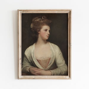 Porträt einer Frau | Vintage viktorianische Porträtmalerei | Antike Malerei | Digitaler Download | 59